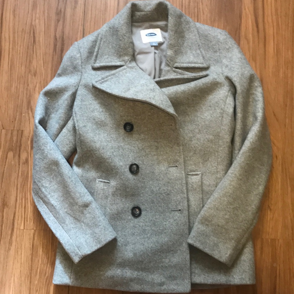 Old navy gray pea coat